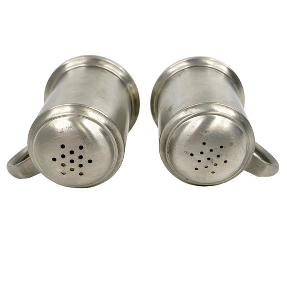Vintage Web Pewter Salt and Pepper Shaker Set 1121 Tankard Farmhouse Country - Picture 6 of 12